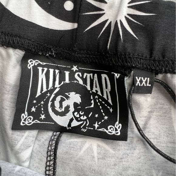 NWT Killstar Under The Stars Leggings Black White Size XXL - Picture 6 of 12